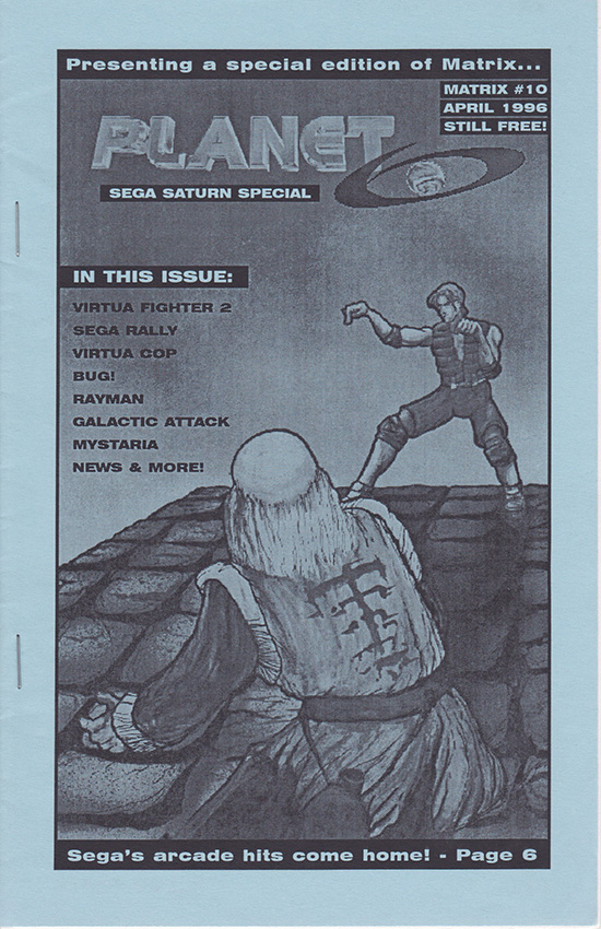 Matrix #10: Planet 6 Sega Saturn Special, Front Page